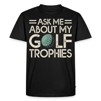 Golf Golfeur - T-shirt Premium bio Homme - noir - Devant - Nico (187cm)