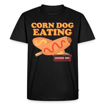Corn Dog Corndog Corn Dogs Corndogs Cadeau - T-shirt Premium bio Homme - noir - Devant - Nico (187cm)