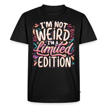 Je suis une Vintage Grafitti en édition limitée Déclaration - T-shirt Premium bio Homme - noir - Devant - Nico (187cm)