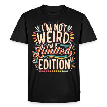 Je suis une édition limitée Graffiti Edition - T-shirt Premium bio Homme - noir - Devant - Nico (187cm)