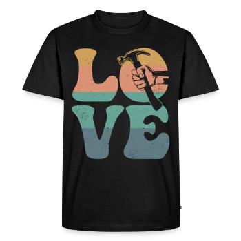 Carpenter Woodworking Woodworker Carpenter - Men's Premium Organic T-Shirt - black - Front - Nico (187cm)