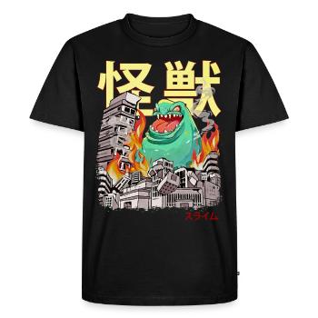 Kaiju Slime Japanese Anime Monsters - Men's Premium Organic T-Shirt - black - Front - Nico (187cm)