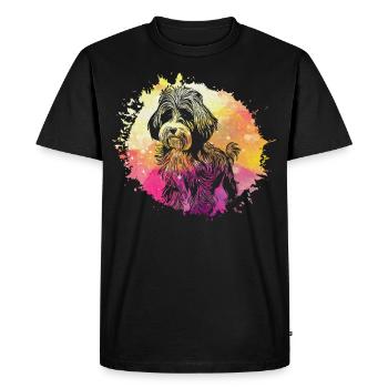 Havanais rétro - T-shirt Premium bio Homme - noir - Devant - Nico (187cm)