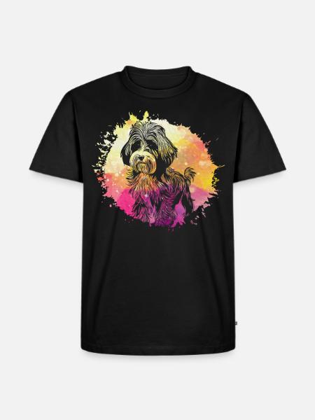 Havanese Retro - Men's Premium Organic T-Shirt - black