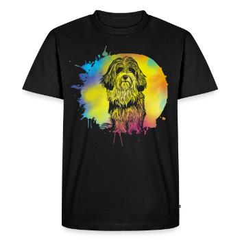 Havanais rétro - T-shirt Premium bio Homme - noir - Devant - Nico (187cm)