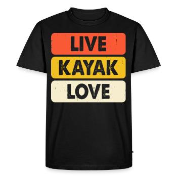 Kayak Kayaker Kayaker - Men's Premium Organic T-Shirt - black - Front - Nico (187cm)