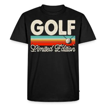 Golf Golfeur - T-shirt Premium bio Homme - noir - Devant - Nico (187cm)