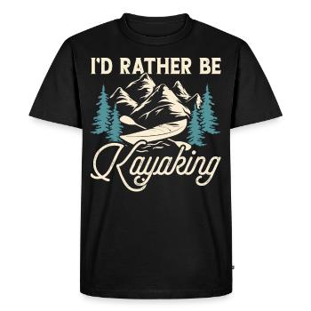 Kayak Kayaker Kayaker - Men's Premium Organic T-Shirt - black - Front - Nico (187cm)