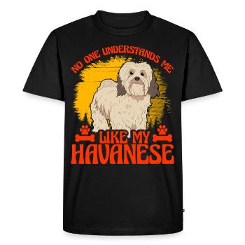 Personne ne me comprend comme mon Havanais - T-shirt Premium bio Homme - noir - Devant - Nico (187cm)