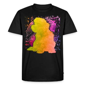 Havanais rétro - T-shirt Premium bio Homme - noir - Devant - Nico (187cm)