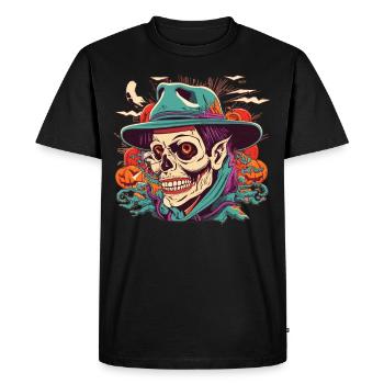 Halloween Ghoul - Le cadeau effrayant idéal - T-shirt Premium bio Homme - noir - Devant - Nico (187cm)