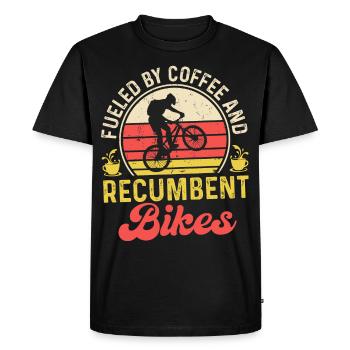 Bicyclette - T-shirt Premium bio Homme - noir - Devant - Nico (187cm)