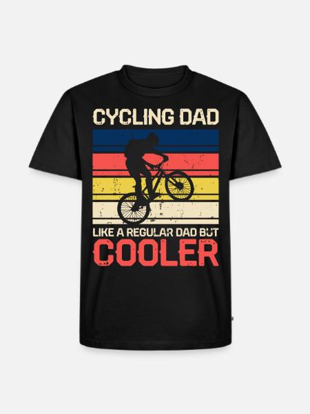 Bicycle Dad - Men's Premium Organic T-Shirt - black