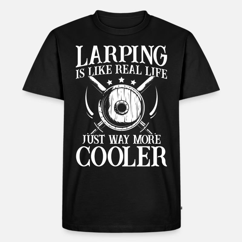 LARP Live-Action-Rollenspiele - Männer Premium Bio T-Shirt - Schwarz
