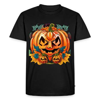 Mystérieuse nuit d’Halloween: magie noire,mysticisme - T-shirt Premium bio Homme - noir - Devant - Nico (187cm)