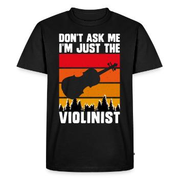Violoniste violoniste - T-shirt Premium bio Homme - noir - Devant - Nico (187cm)