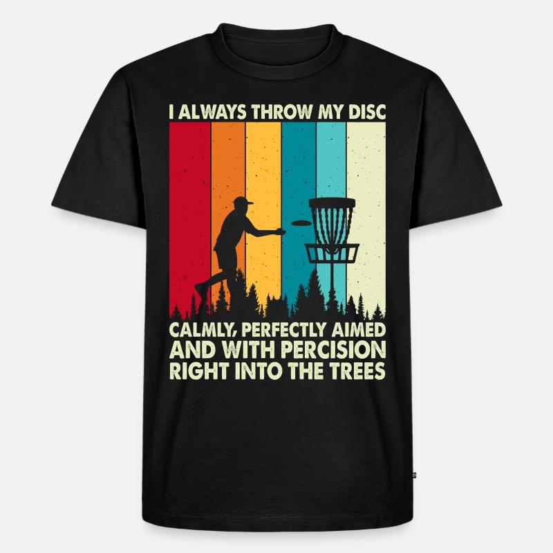 Discgolf Disc Golf - Männer Premium Bio T-Shirt - Schwarz