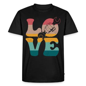 Car Mechanic Car Mechanic Car Mechanic L - Men's Premium Organic T-Shirt - black - Front - Nico (187cm)