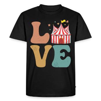 Cirque Carnaval AMOUR - T-shirt Premium bio Homme - noir - Devant - Nico (187cm)