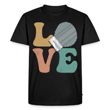 Concrete Paver Cement Mixer - Men's Premium Organic T-Shirt - black - Front - Nico (187cm)