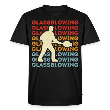 Souffleur - T-shirt Premium bio Homme - noir - Devant - Nico (187cm)