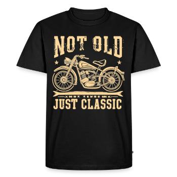 Classic Passion - Pour les motards intemporels - T-shirt Premium bio Homme - noir - Devant - Nico (187cm)