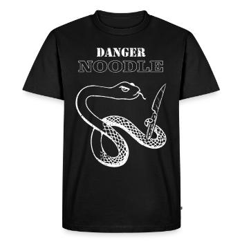 Danger Noodle Snake Snake Lover - T-shirt Premium bio Homme - noir - Devant - Nico (187cm)