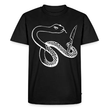 Serpent, Serpents, Amoureux des serpents, Gardiens de zoo - T-shirt Premium bio Homme - noir - Devant - Nico (187cm)