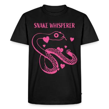 Snake Whisperer Snake Lovers - T-shirt Premium bio Homme - noir - Devant - Nico (187cm)
