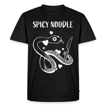 Danger Noodle Snakes Snake Lover Reptile - T-shirt Premium bio Homme - noir - Devant - Nico (187cm)