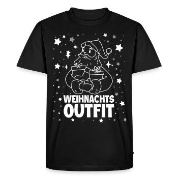 Weihnachts Outfit Weihnachtsmann - Männer Premium Bio T-Shirt - Schwarz - Vorne - Nico (187cm)