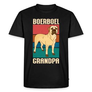 Boerboel Dogs Grandpa Dog Owner Gift - Men's Premium Organic T-Shirt - black - Front - Nico (187cm)