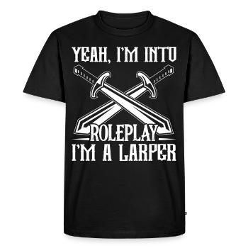 Jeux de rôle en direct LARP - T-shirt Premium bio Homme - noir - Devant - Nico (187cm)