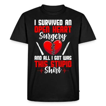 Rétablissement des survivants - T-shirt Premium bio Homme - noir - Devant - Nico (187cm)