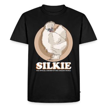 Silkie Chickens Silkie Chicken Cadeau - T-shirt Premium bio Homme - noir - Devant - Nico (187cm)