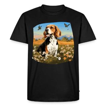 Busard Saint-Martin - T-shirt Premium bio Homme - noir - Devant - Nico (187cm)