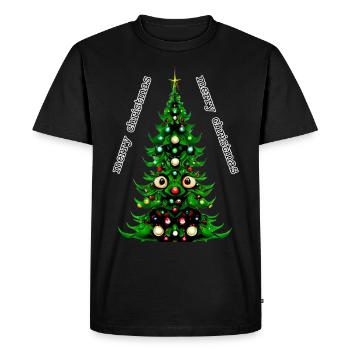 Joyeux Noël - T-shirt Premium bio Homme - noir - Devant - Nico (187cm)