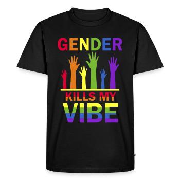 Fierté Gay Diversité sexuelle Fierté gaie - T-shirt Premium bio Homme - noir - Devant - Nico (187cm)