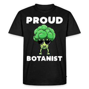 Fier botaniste Brocoli - T-shirt Premium bio Homme - noir - Devant - Nico (187cm)