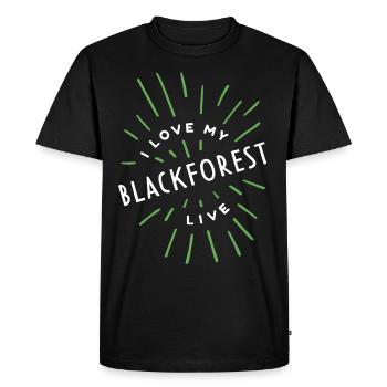 Black Forest Village Country Egg Farmers Nature Lovers - Men's Premium Organic T-Shirt - black - Front - Nico (187cm)