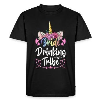 Bridal Shower Hen Party - Men's Premium Organic T-Shirt - black - Front - Nico (187cm)