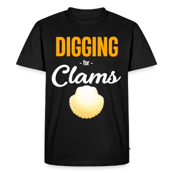 creuser pour les moules, les huîtres, les moules, - T-shirt Premium bio Homme - noir - Devant - Nico (187cm)