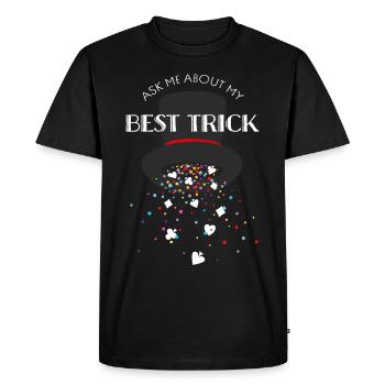 Card Tricks Illusionist Card Magic Magician - Men's Premium Organic T-Shirt - black - Front - Nico (187cm)