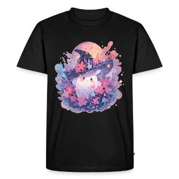 Ghost Halloween Ghost Halloween Ghost Costume - Men's Premium Organic T-Shirt - black - Front - Nico (187cm)