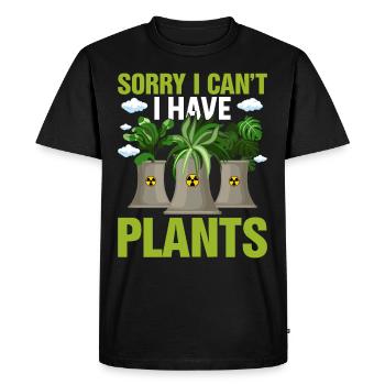 Centrale nucléaire Ingénieur nucléaire - T-shirt Premium bio Homme - noir - Devant - Nico (187cm)
