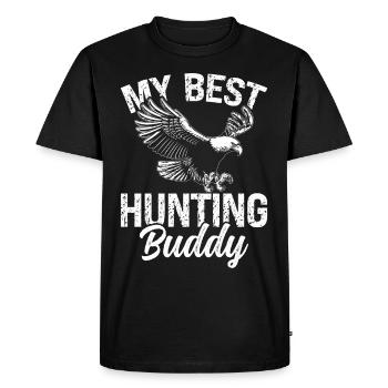 Fauconnerie de fauconnerie Falconery - T-shirt Premium bio Homme - noir - Devant - Nico (187cm)