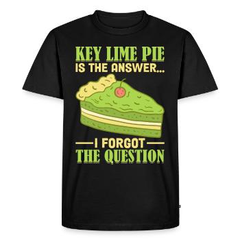 Dessert for Key Lime Pie Lovers - Men's Premium Organic T-Shirt - black - Front - Nico (187cm)
