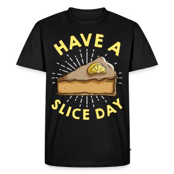 Fun dessert for Key Lime Pie lovers - Men's Premium Organic T-Shirt - black - Front - Nico (187cm)