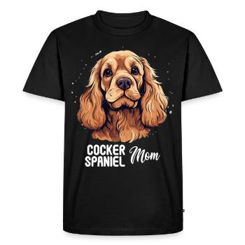 Dog Cocker Spaniel - Men's Premium Organic T-Shirt - black - Front - Nico (187cm)