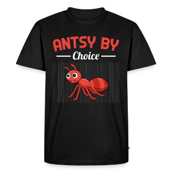 Antsy by Choice - Men's Premium Organic T-Shirt - black - Front - Nico (187cm)